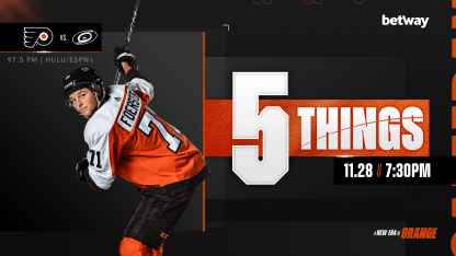 5 Things: Flyers vs. Hurricanes