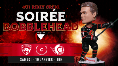 Achetez vos billets pour la soirée bobblehead!