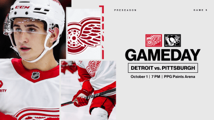 PREVIEW: Red Wings head to Pittsburgh for preseason contest on Tuesday