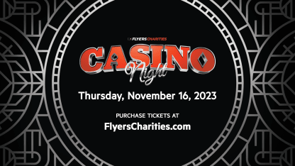 2023 Flyers Charities Casino Night Graphic