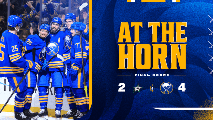 at the horn recap buffalo sabres dallas stars october 22 2024