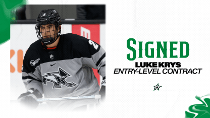 Dallas Stars sign defenseman Luke Krys to a two-year entry-level contract