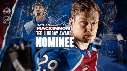 Nathan MacKinnon 2025 Ted Lindsay Award Nomination