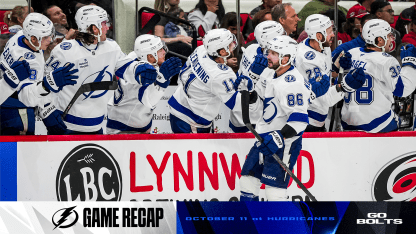 Recap: Tampa Bay Lightning 4, Carolina Hurricanes 1