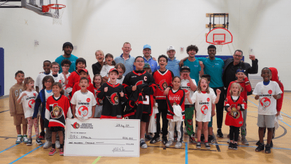 Senators Community Foundation presents BGC Ottawa with $100,000 donation