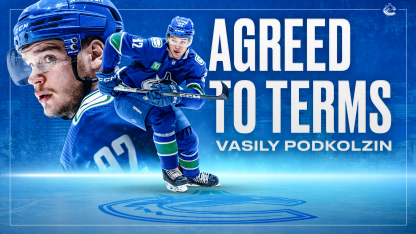 Canucks Agree to Terms with Vasily Podkolzin on a Two-Year Contract