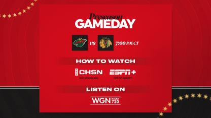 PREVIEW: Blackhawks Continue Preseason Against Wild on Friday Night