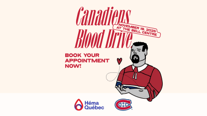 The 44th Canadiens Blood Drive will take place on November 19