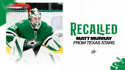 Dallas Stars recall goaltender Matt Murray from Texas Stars