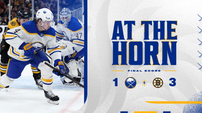 buffalo sabres boston bruins at the horn recap