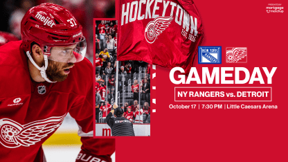 PREVIEW: Red Wings back on home ice for rematch against Rangers on Thursday