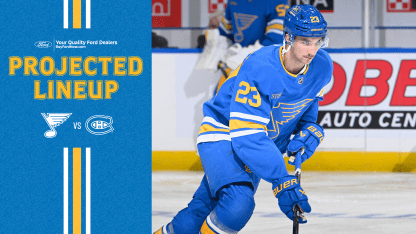 Projected Lineup: Jan. 3 vs. Montreal
