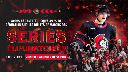 Devenez un membre abonné de saison pour vous assurer une place pour les séries éliminatoires!