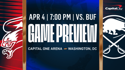 Caps Battle Sabres on Saturday