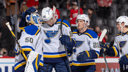 Binnington holds Red Wings scoreless