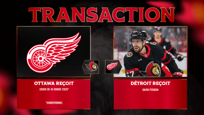 Les Sénateurs obtiennent un choix de repêchage conditionnel de Détroit