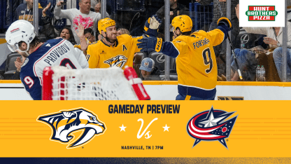 GAME DAY: Opening Night, Blue Jackets vs. Preds, October 9 - 2025_10_09