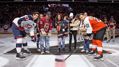 Flyers honor Gaudreau family