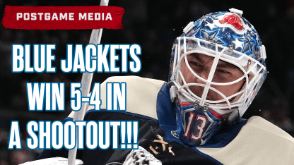 Blue Jackets Win 5-4 in a Shootout! | Postgame Media