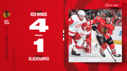 RECAP: Blackhawks Unable to Stop Red Wings