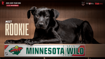 MINNESOTA WILD WELCOMES RESCUE DOG ROOKIE TO THE TEAM 100424