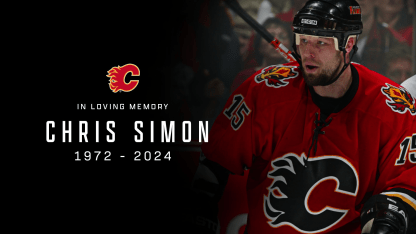 The Flames mourn the loss of our teammate and friend, Chris Simon