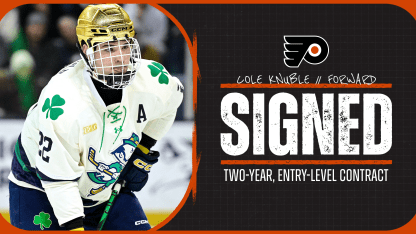 FLYERS SIGN COLE KNUBLE TO ENTRY-LEVEL CONTRACT