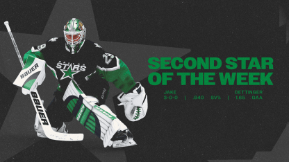 Dallas Stars Jake Oettinger named NHL's Second Star of the Week 031626