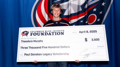 blue jackets donskov legacy scholarship theodore murphy