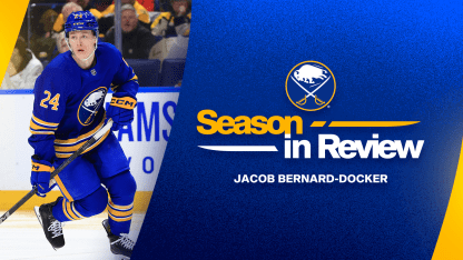 buffalo sabres jacob bernard-docker season recap stats highlights
