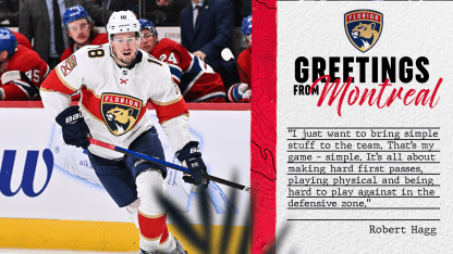 POSTCARD: New Panther Hagg checks in from Canada