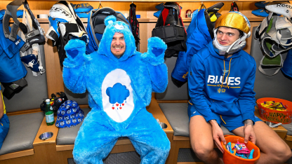 Blues Spread Halloween Cheer at Enterprise 