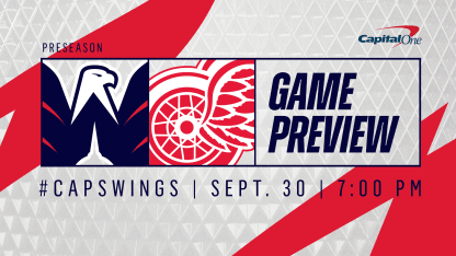 Caps Head to Motown for Rematch with Wings
