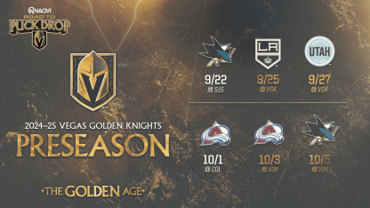 VGK Anuncia el Calendario de Transmisión de Pretemporada