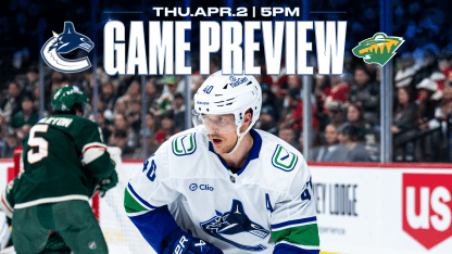 Canucks Wrap Up Road Trip with Second Night of Back-to-Back in Minnesota