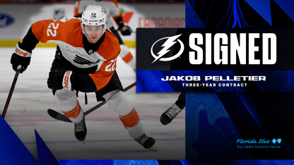LIGHTNING SIGN FORWARD JAKOB PELLETIER TO A THREE-YEAR CONTRACT