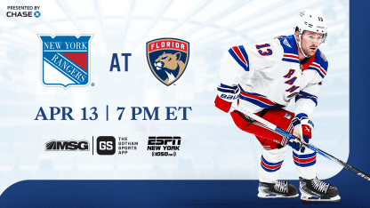 Rangers at Panthers: Pregame Notes | 04.12.26