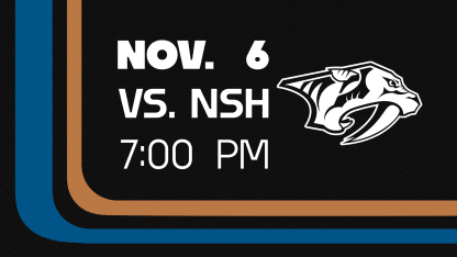 November 6 vs. NSH