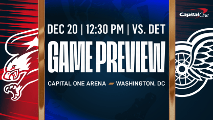 Caps Host Wings in Saturday Matinee