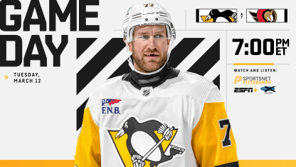 Game Preview: Penguins at Senators (03.12.24)