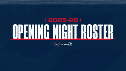 Capitals Announce 2025-26 Opening Night Roster
