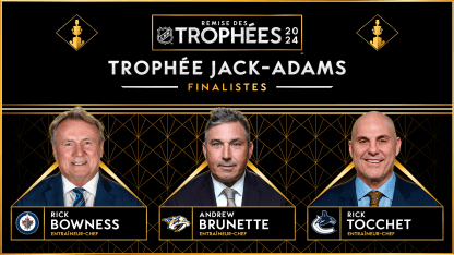 Bowness Brunette Tocchet finalistes trophée Jack-Adams