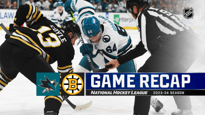 San Jose Sharks Boston Bruins game recap November 30