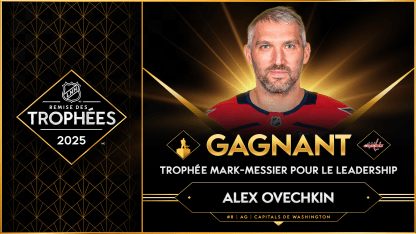 Alex Ovechkin remporte trophée Mark Messier leadership