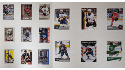 dean barnes junior hockey cards collection split 3-4