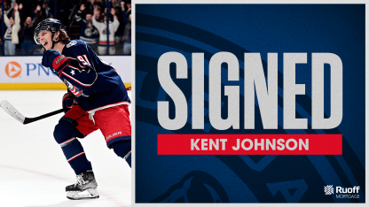 blue jackets sign kent johnson to three year contract