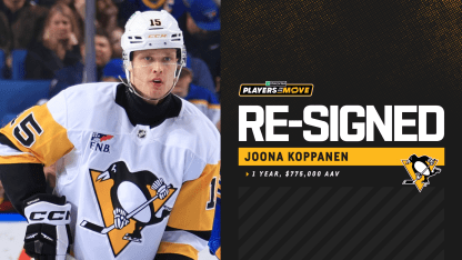 Penguins Re-Sign Forward Joona Koppanen to a One-Year Contract