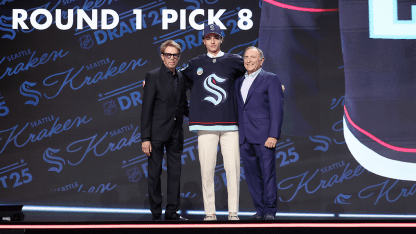O'Brien drafted No. 8 by Kraken