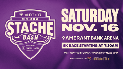 Florida Panthers Announce Fifth-Annual ‘Stache Dash 5K' Presented by Baptist Health Cancer Care