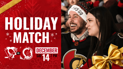 Sens Set-up: Holiday Celebration vs Pittsburgh Penguins